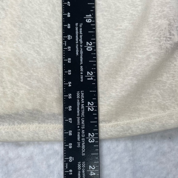 Free People Shirt Womens Small Ivory Cream Lace Blouse Short Cap Sleeves - Picture 6 of 9